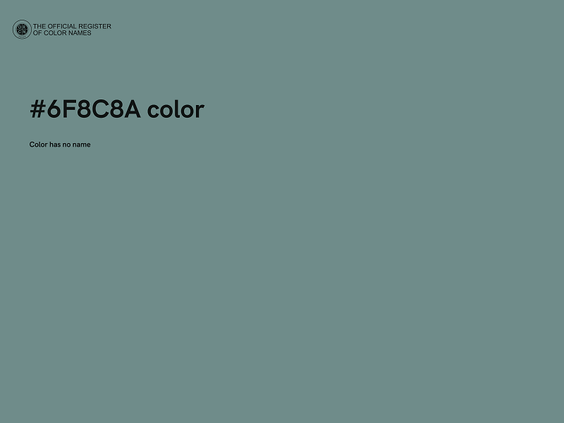 #6F8C8A color image