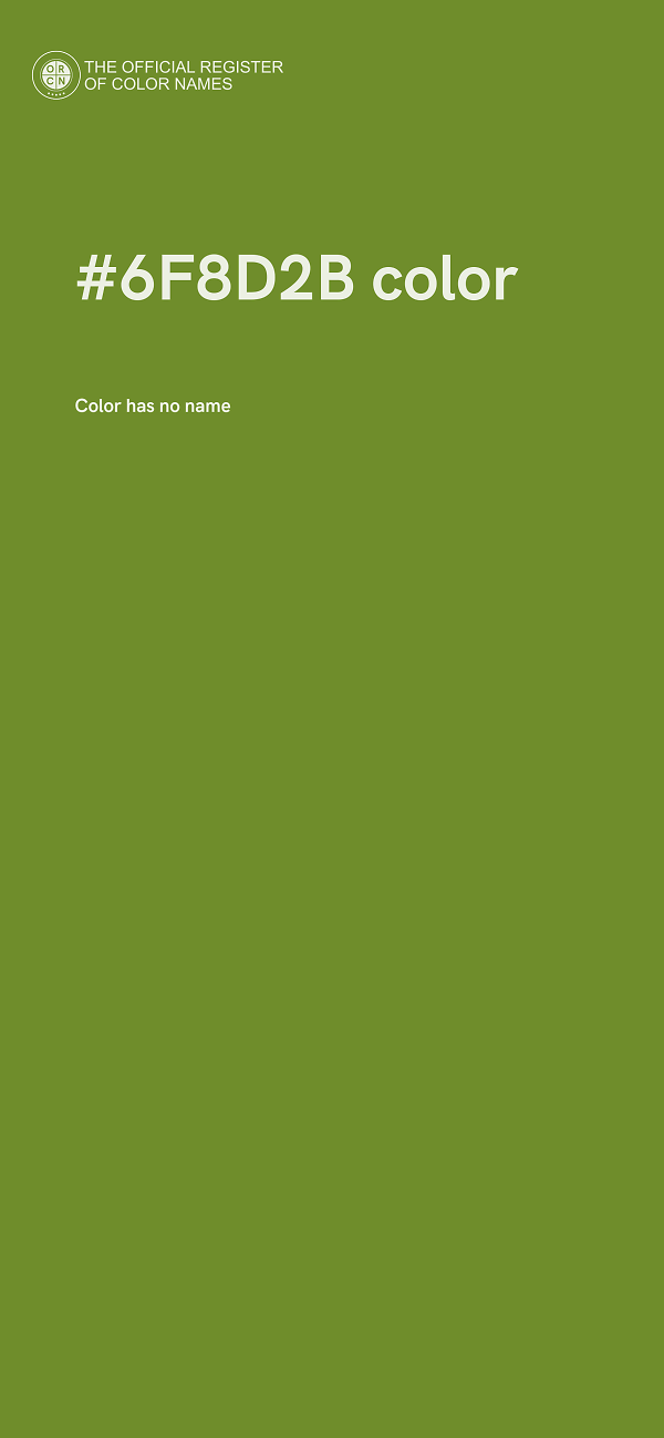 #6F8D2B color image
