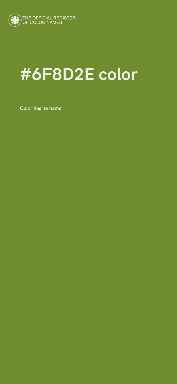 #6F8D2E color image