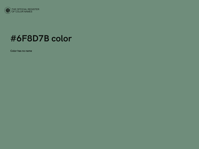 #6F8D7B color image