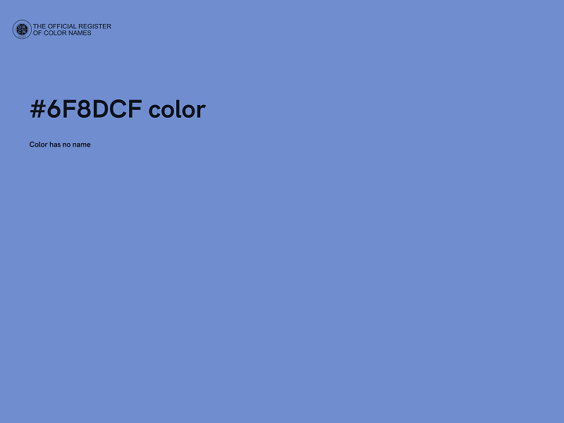 #6F8DCF color image