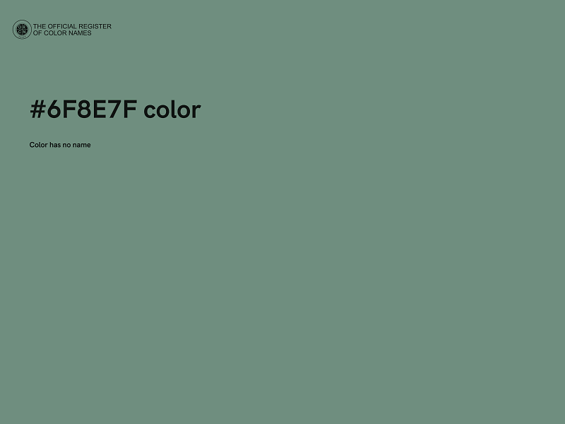 #6F8E7F color image