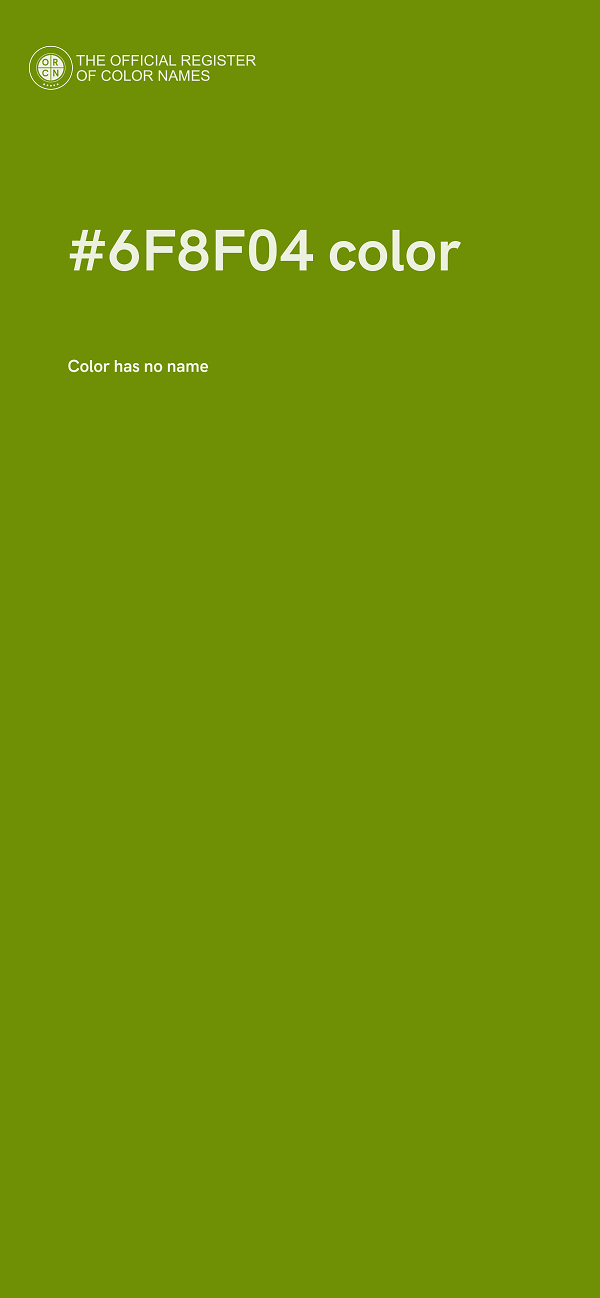 #6F8F04 color image