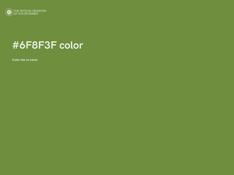 #6F8F3F color image