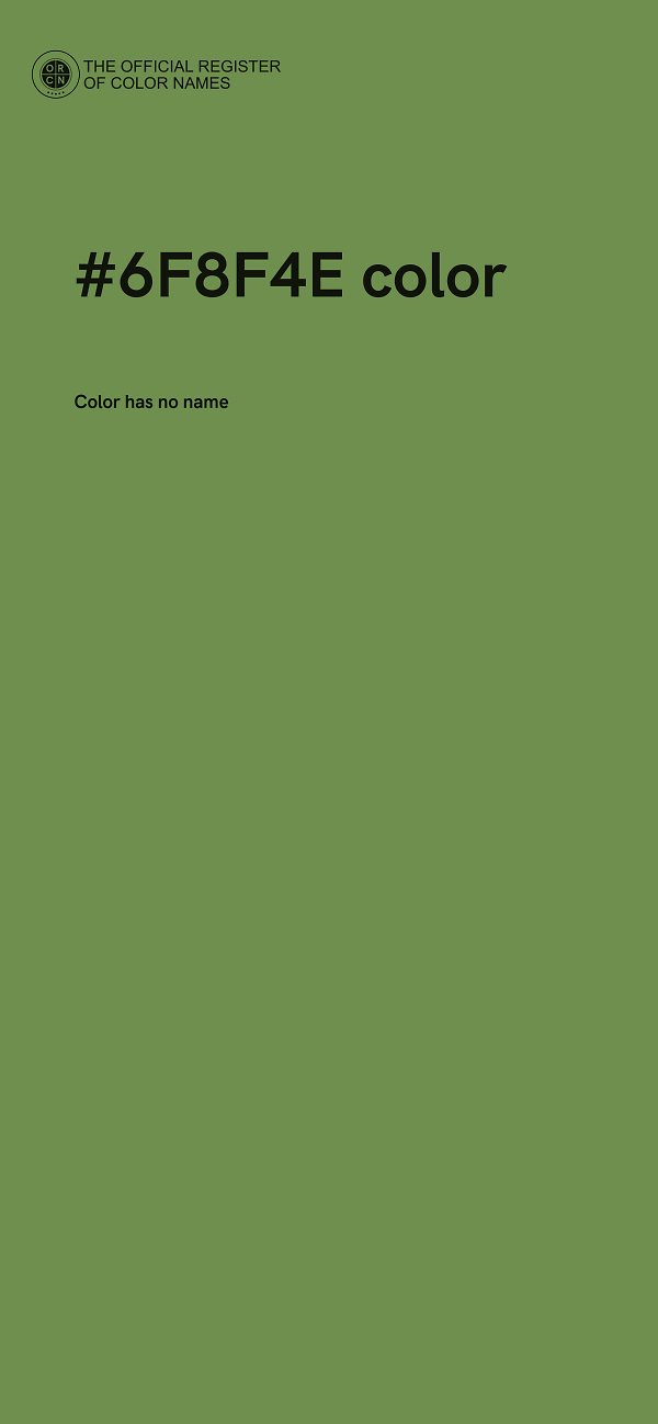 #6F8F4E color image
