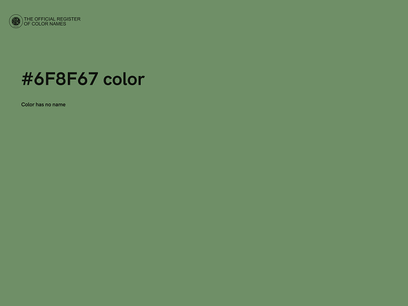 #6F8F67 color image