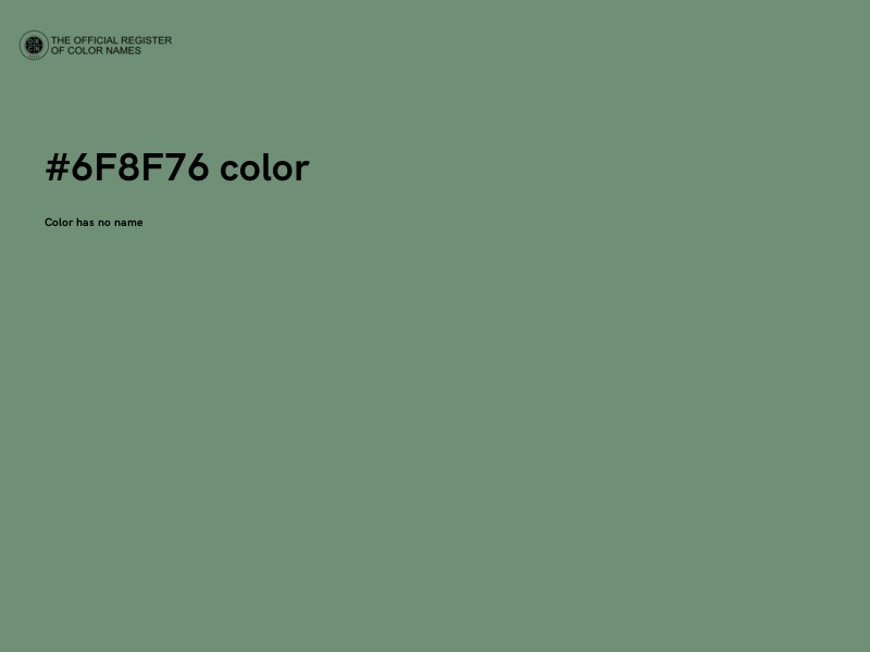 #6F8F76 color image