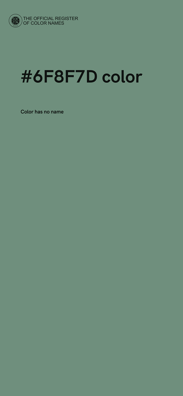 #6F8F7D color image