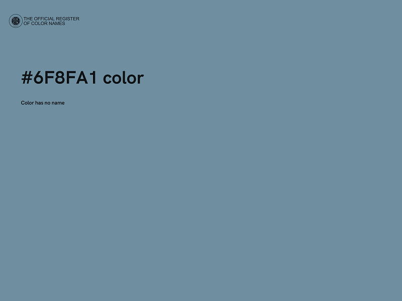#6F8FA1 color image