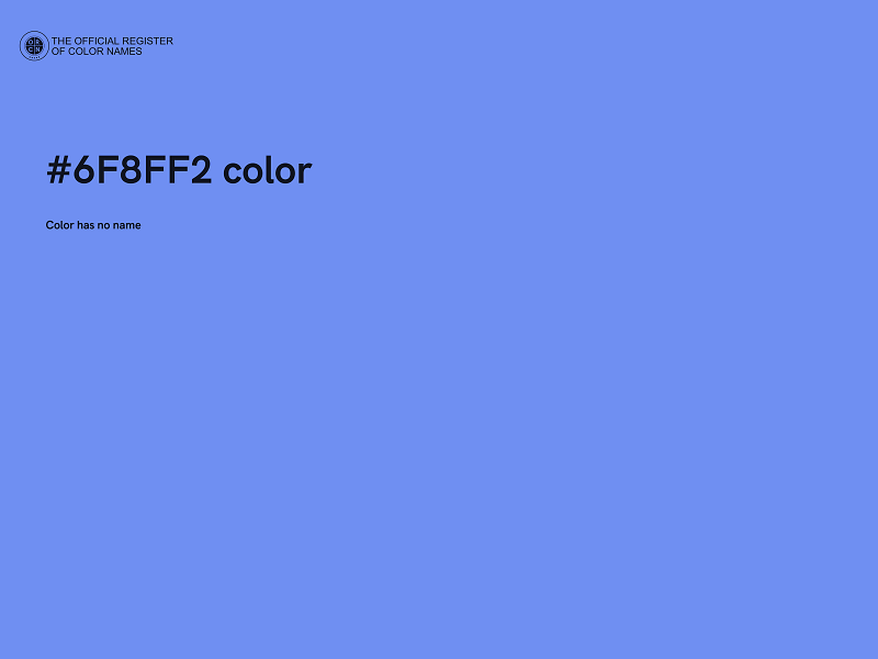 #6F8FF2 color image