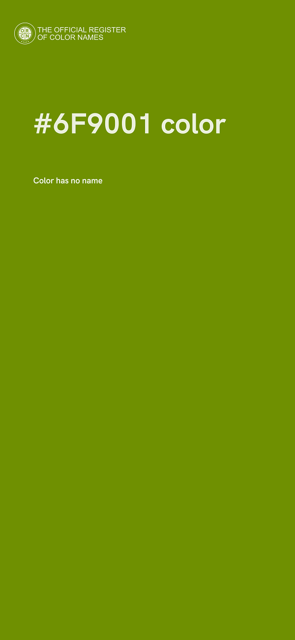 #6F9001 color image