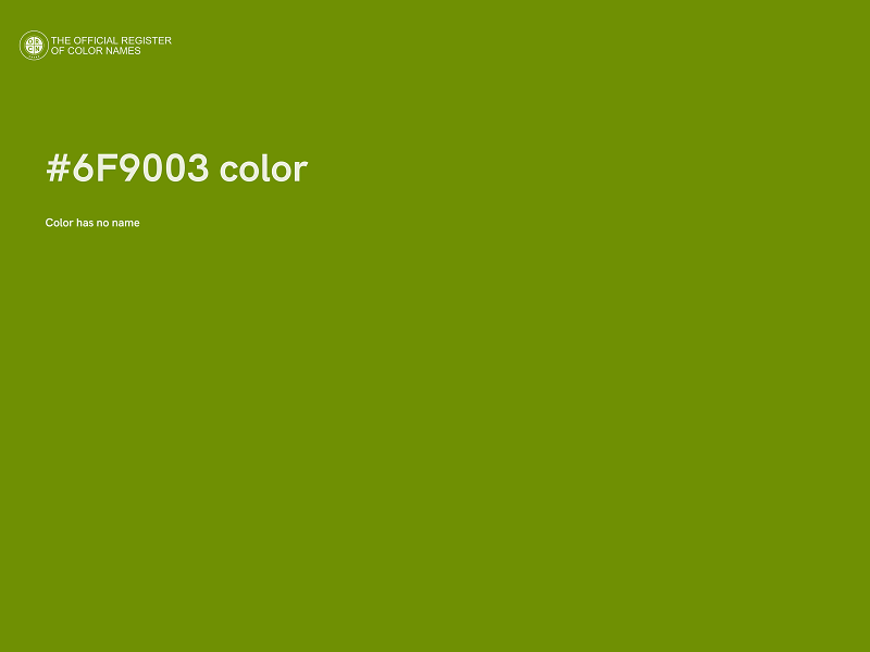 #6F9003 color image