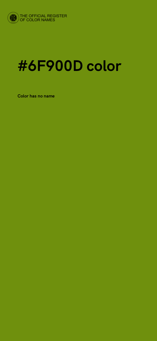 #6F900D color image
