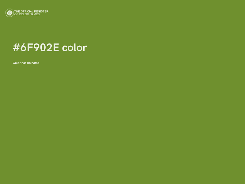 #6F902E color image