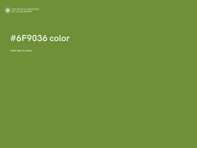 #6F9036 color image