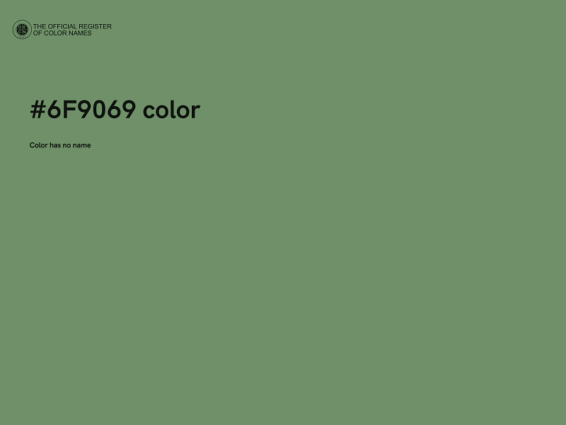 #6F9069 color image