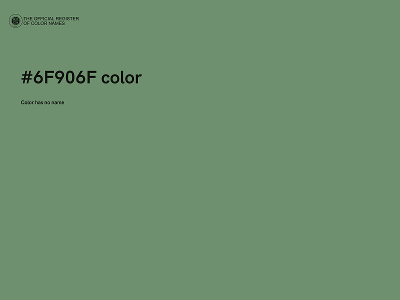 #6F906F color image