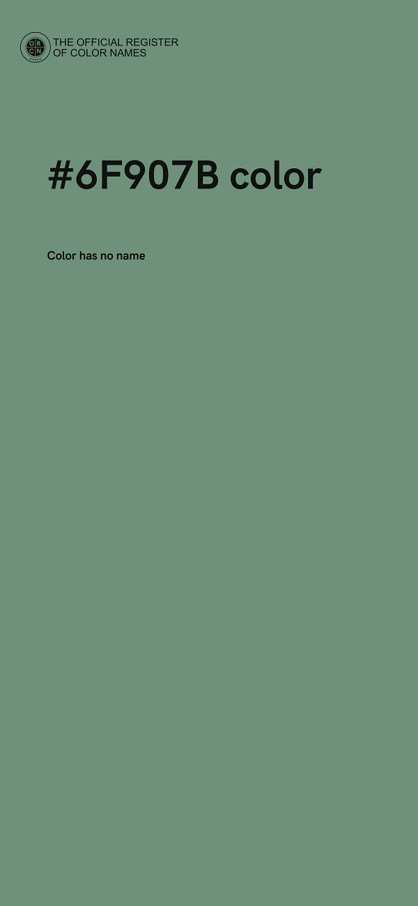 #6F907B color image