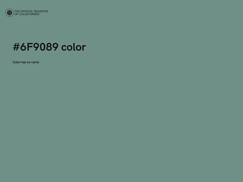 #6F9089 color image