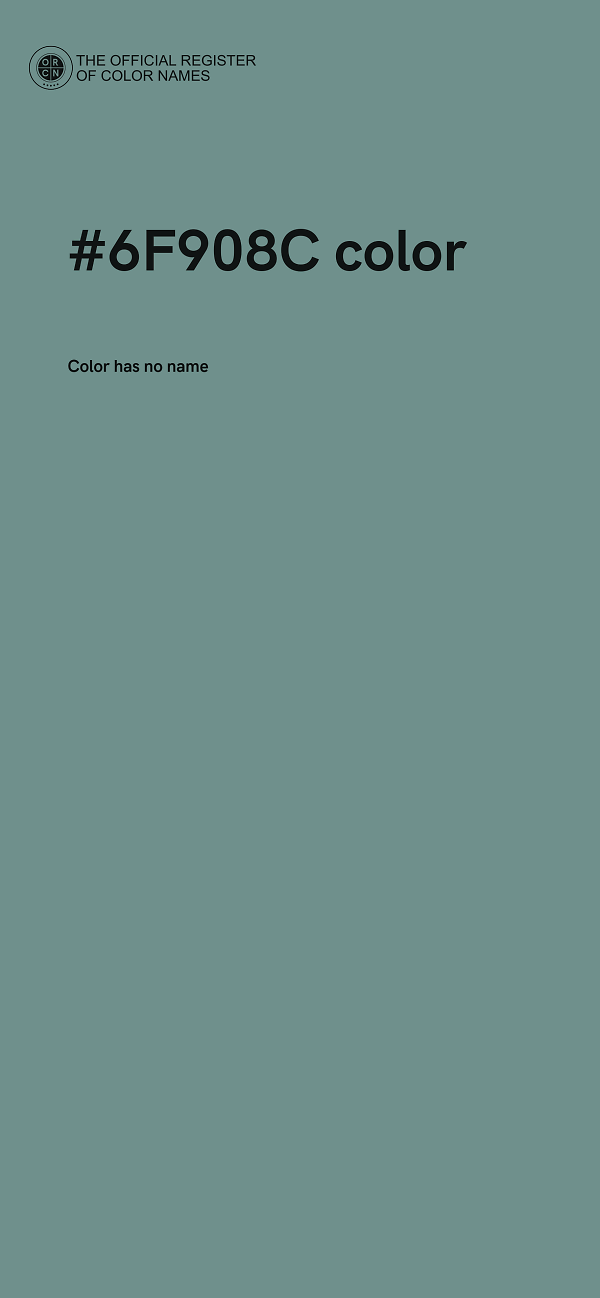 #6F908C color image