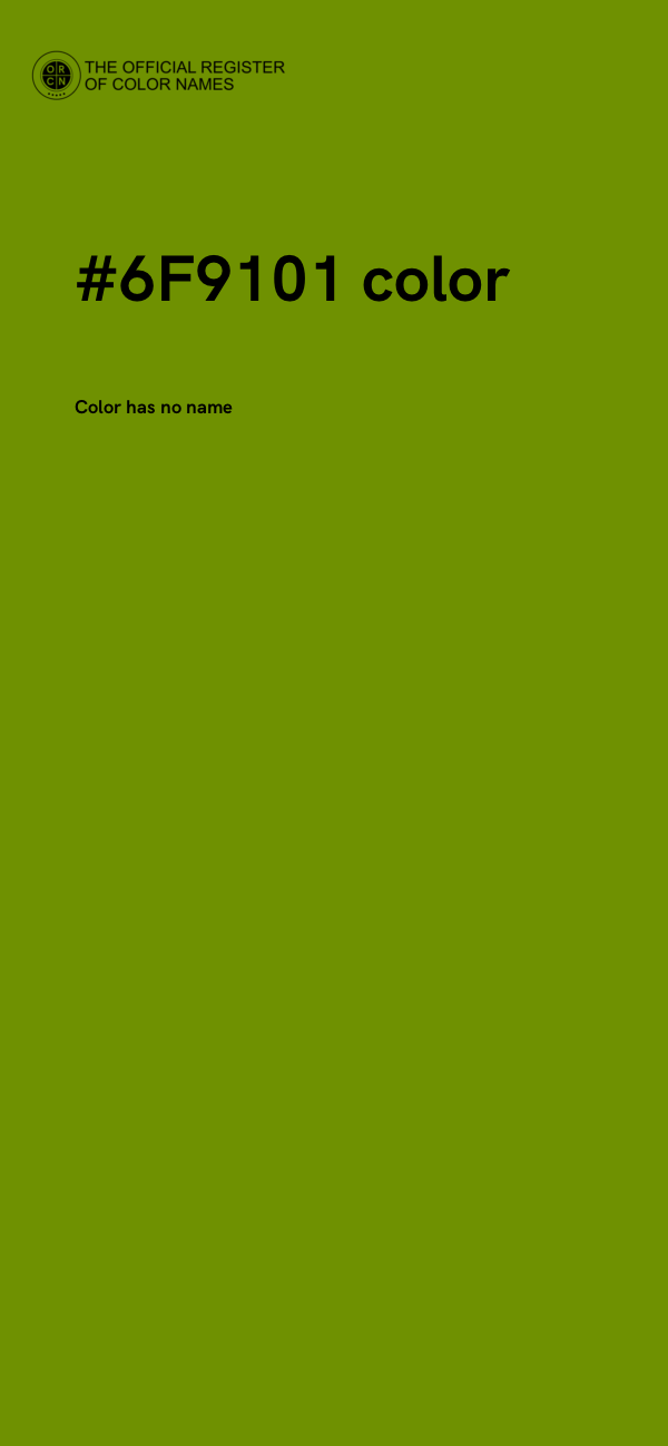 #6F9101 color image