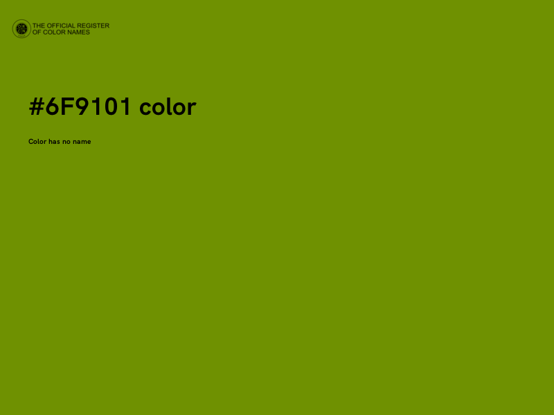 #6F9101 color image