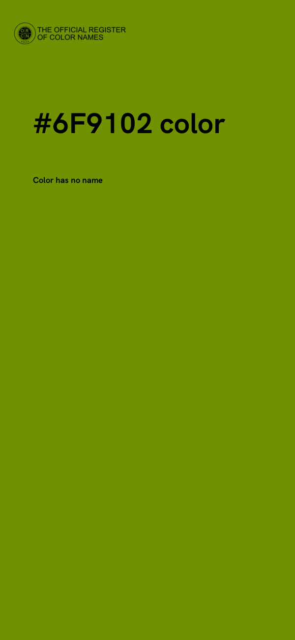 #6F9102 color image