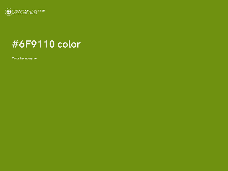 #6F9110 color image