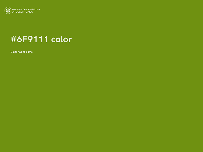 #6F9111 color image