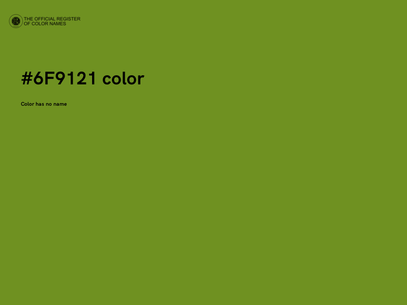 #6F9121 color image