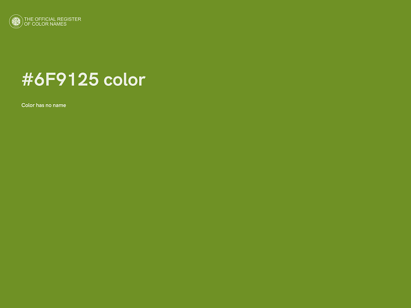 #6F9125 color image