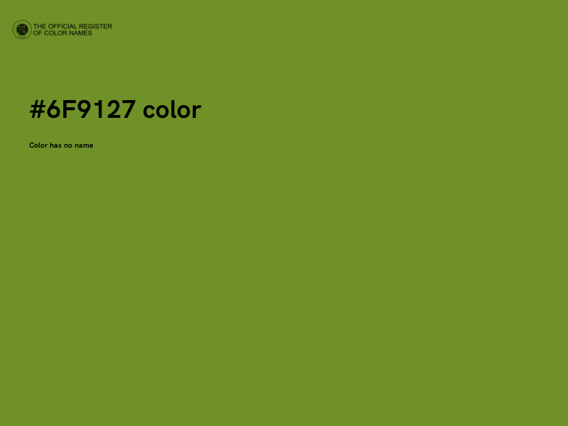 #6F9127 color image