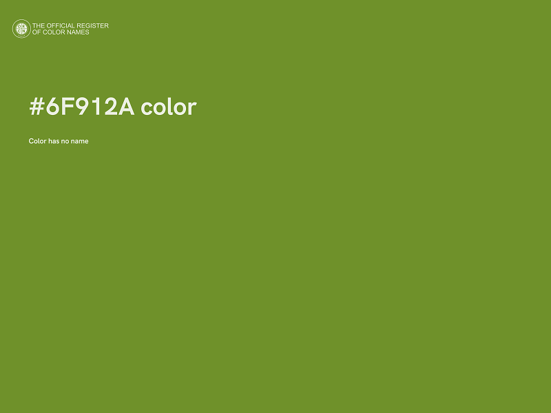 #6F912A color image