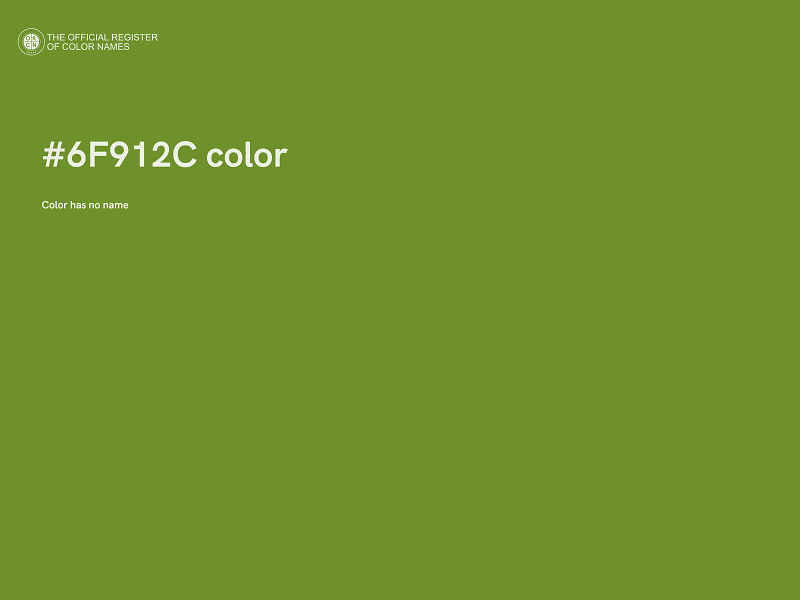 #6F912C color image