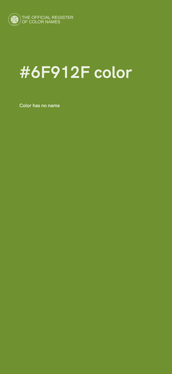 #6F912F color image
