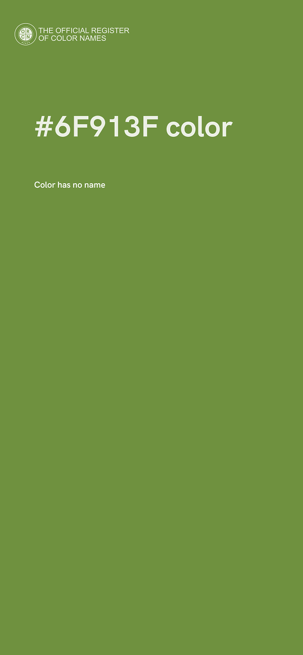 #6F913F color image