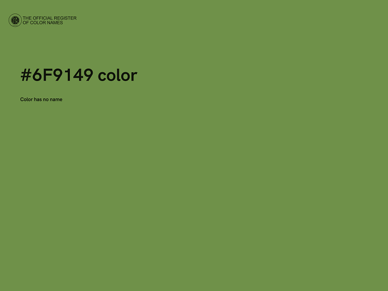 #6F9149 color image