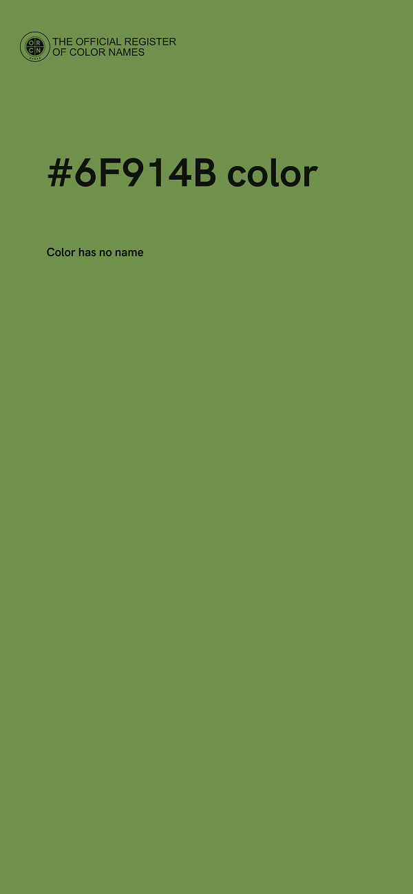 #6F914B color image