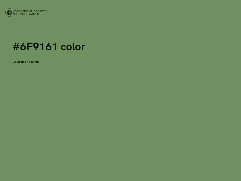 #6F9161 color image