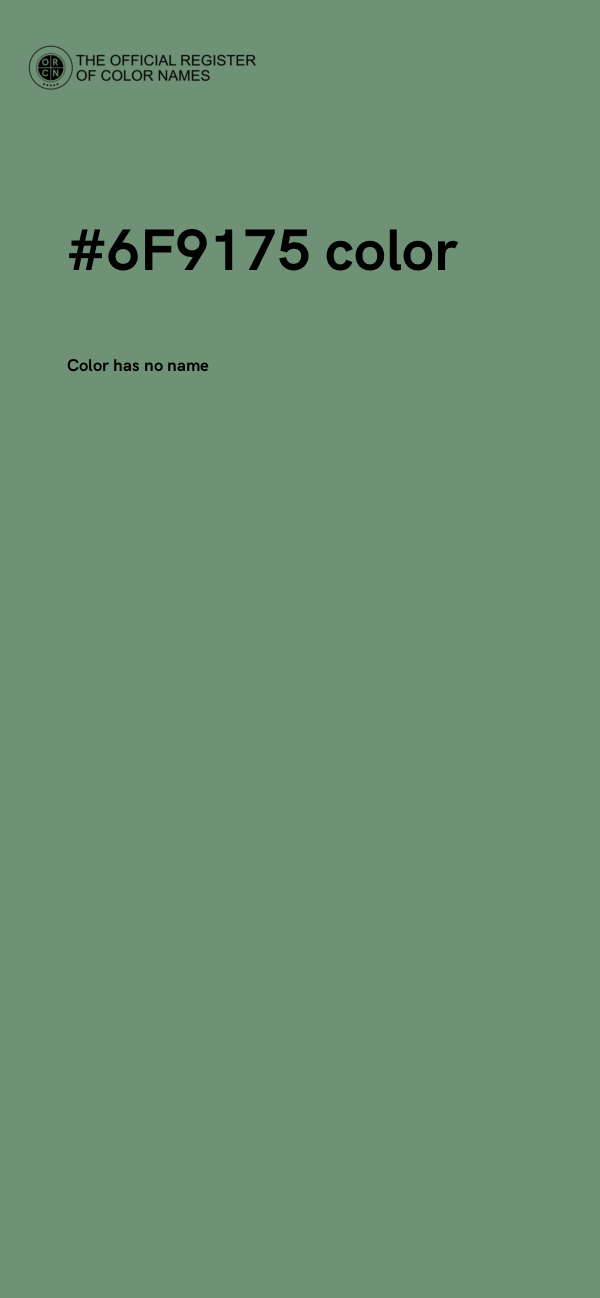 #6F9175 color image