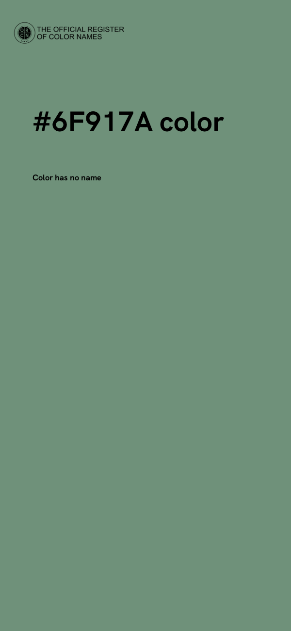 #6F917A color image