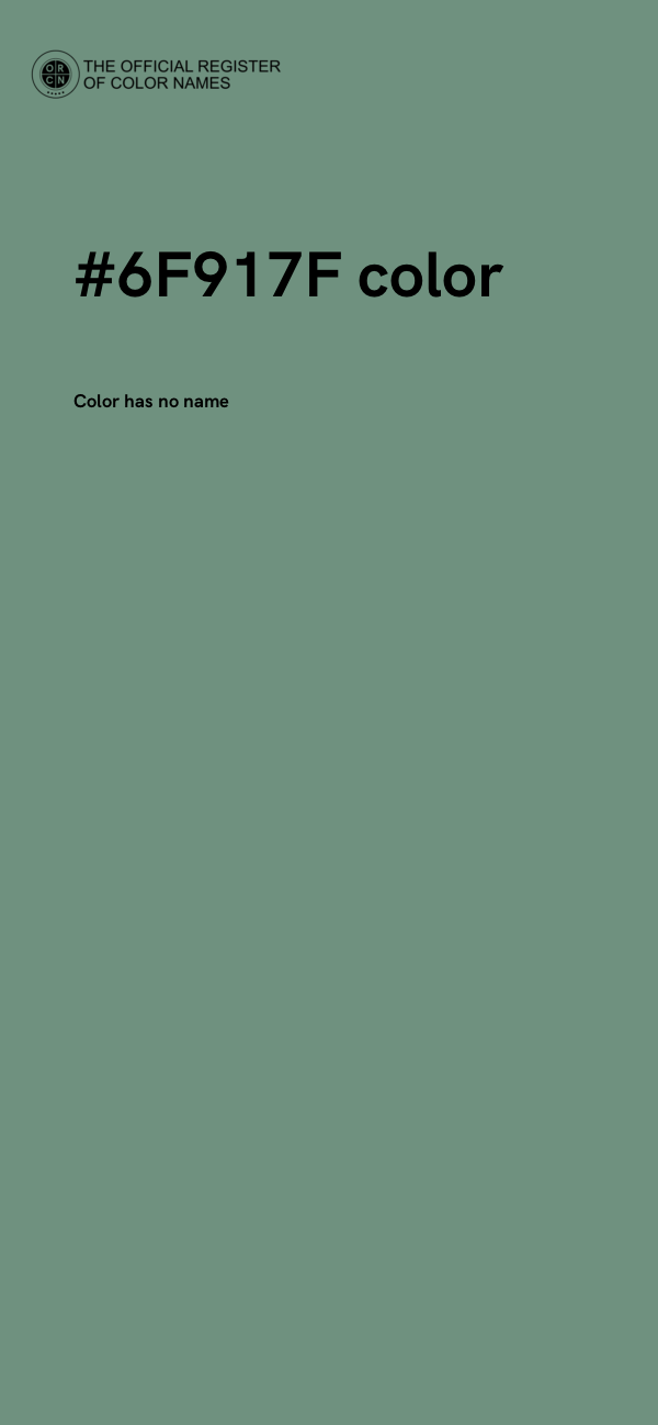 #6F917F color image