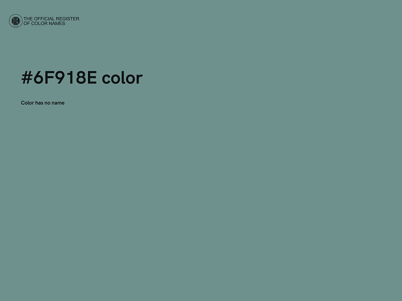 #6F918E color image