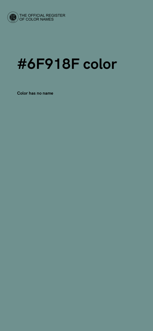#6F918F color image