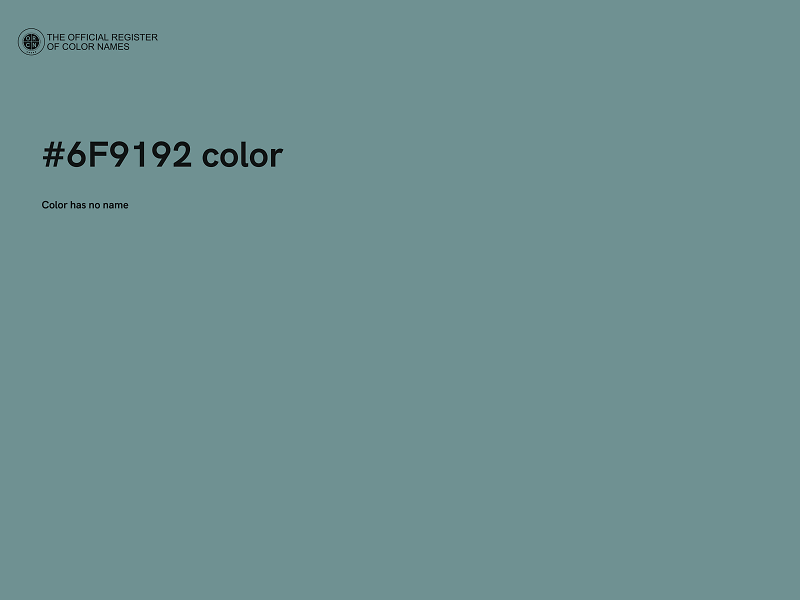 #6F9192 color image