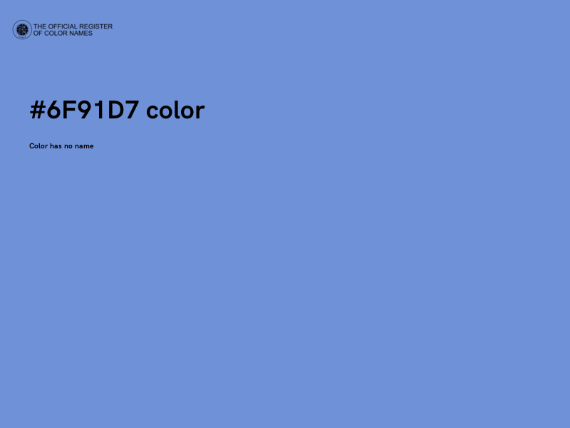 #6F91D7 color image
