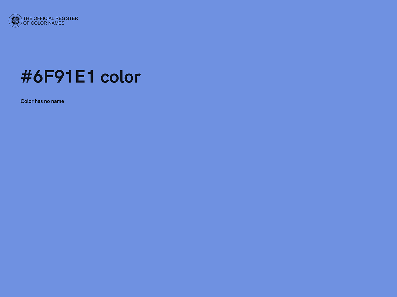 #6F91E1 color image