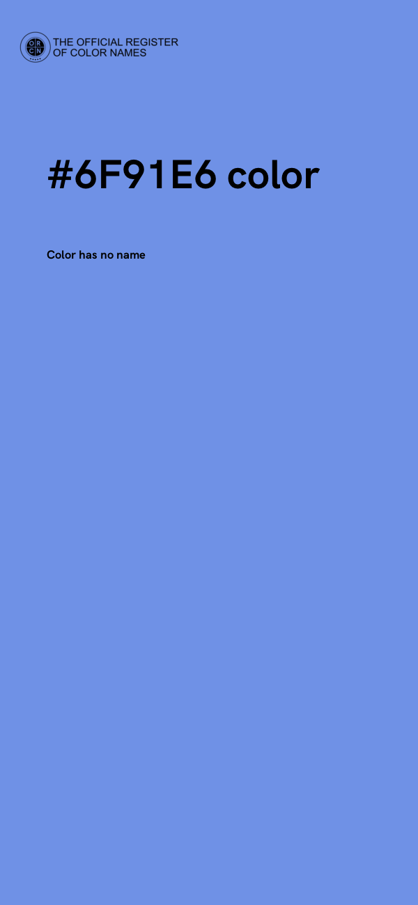#6F91E6 color image