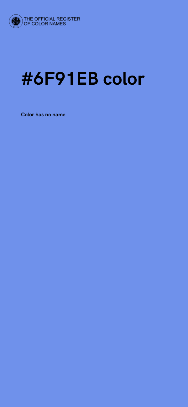 #6F91EB color image