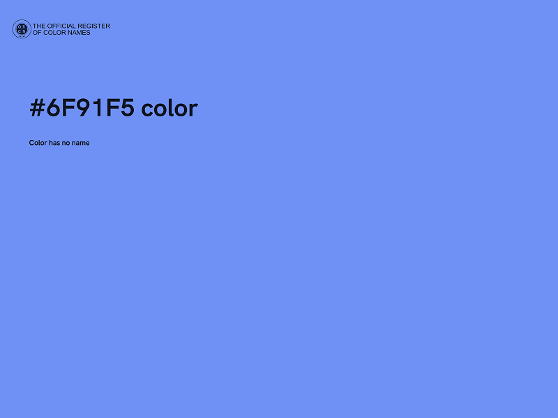 #6F91F5 color image